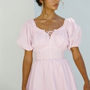 Sabo skirt/ Light Pink dress/ size L